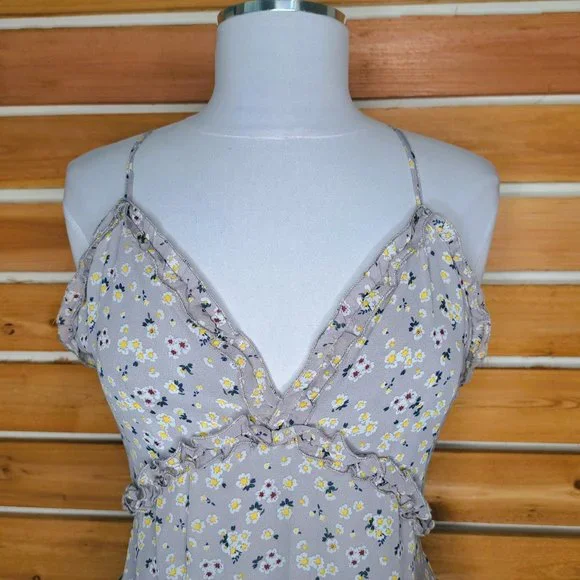 Vine and Valley Juniors Floral Tank Dress Multicolor Size L - Picture 6 of 11